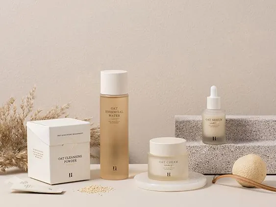Oat Enough Product Packaging Photography, minimal, luxury, light