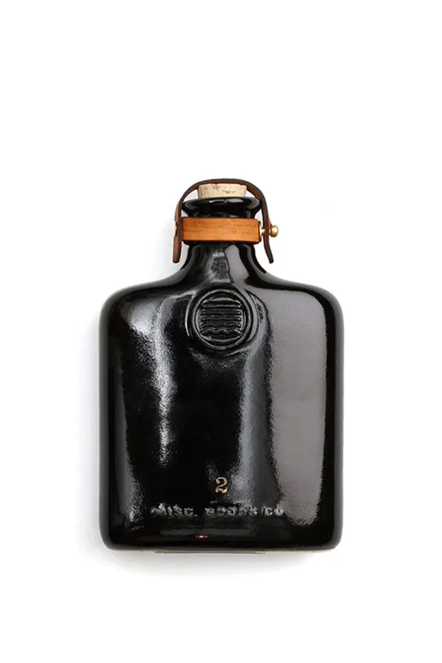 Misc Goods Co Ceramic Flask Black, minimal, luxury, dark