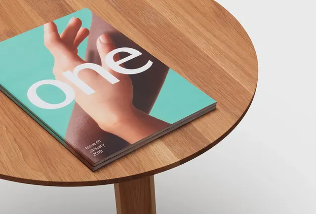 One Magazine Cover Mockup