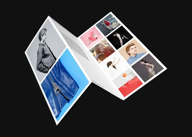 Rationale Design April Brimer photography brochure mockup, minimal, editorial, light