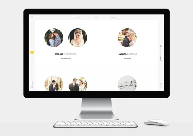 Desktop Mockup with Profile Cards
