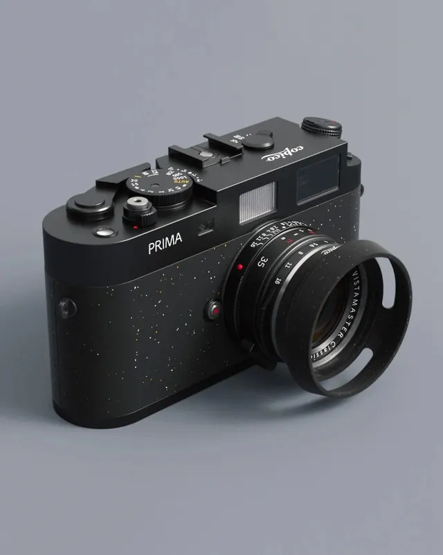 Black Film Camera Mockup
