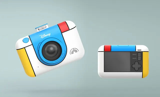 Disney Dream Camera Product Concept, playful, 3d-render, vibrant