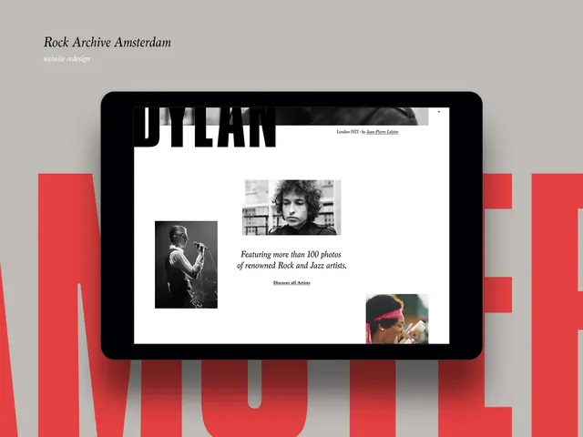 Rock Archive Amsterdam Editorial Layout, editorial, minimal, high-contrast