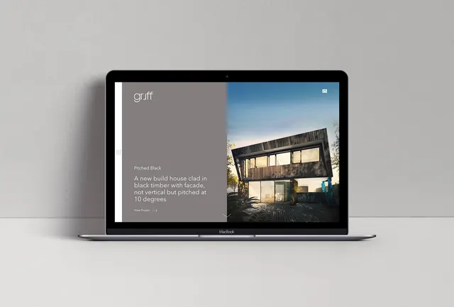 Laptop Mockup with Editorial Layout
