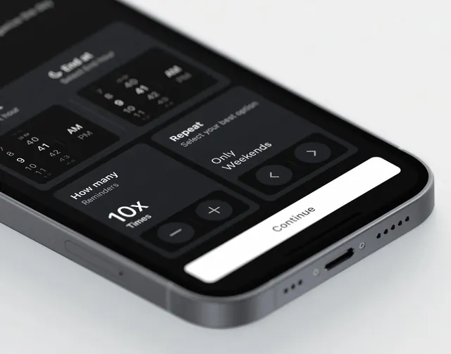 Mobile App Dashboard Mockup