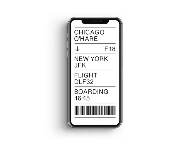 Boarding Pass Mobile Mockup