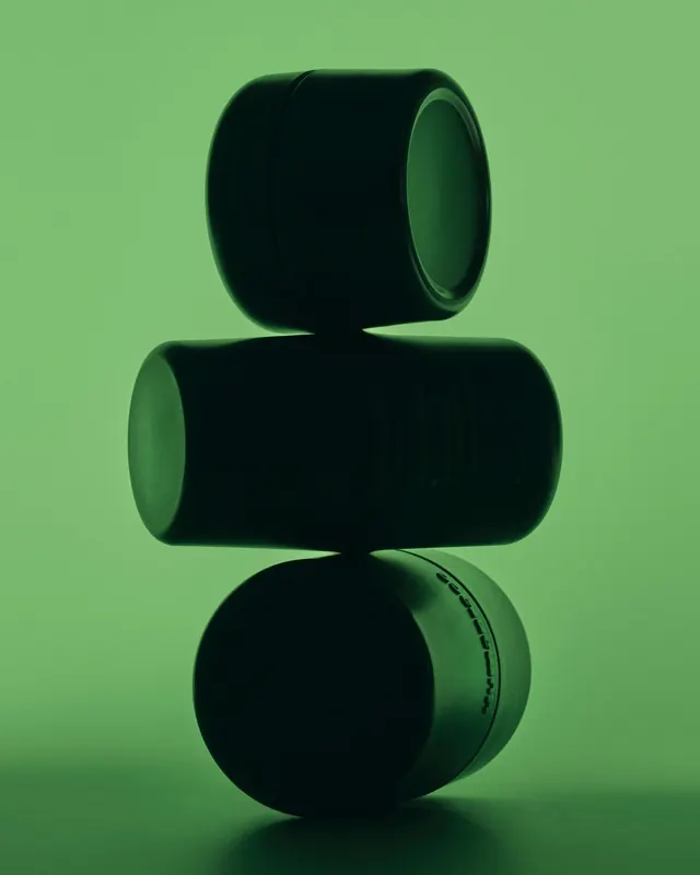 Stacked Cylindrical Product Mockup
