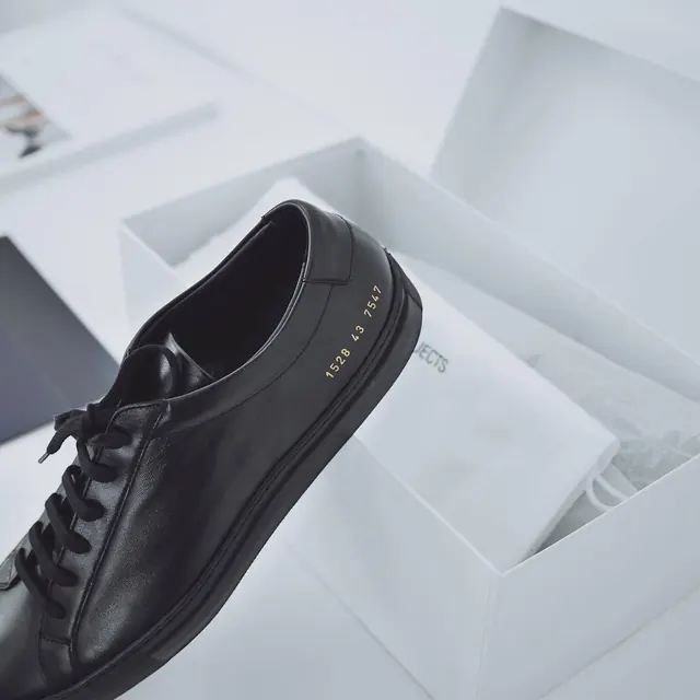 Black Leather Dress Shoe Packaging