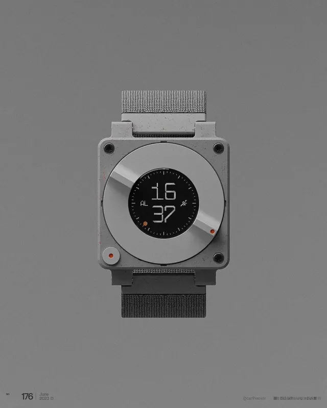 Monochrome Smartwatch Mockup