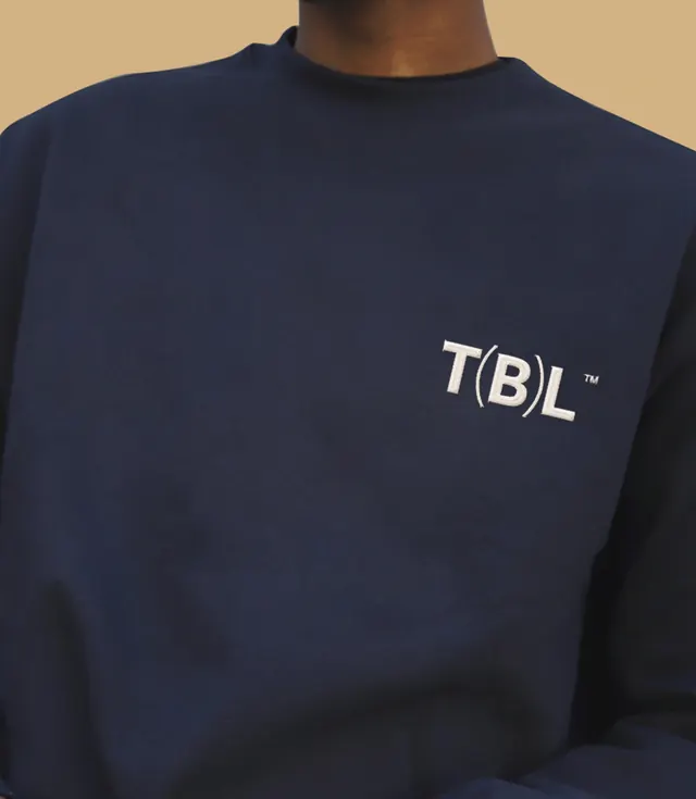TBL Logo on Navy Sweatshirt