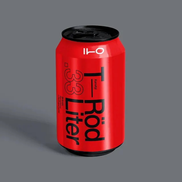 Red Bull 33 Liter Can Mockup