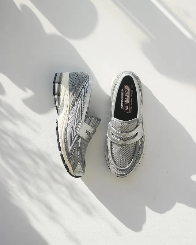 Silver Athletic Footwear Mockup
