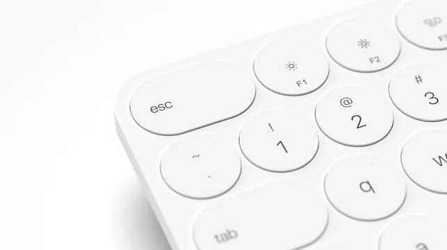 White Keyboard Mockup
