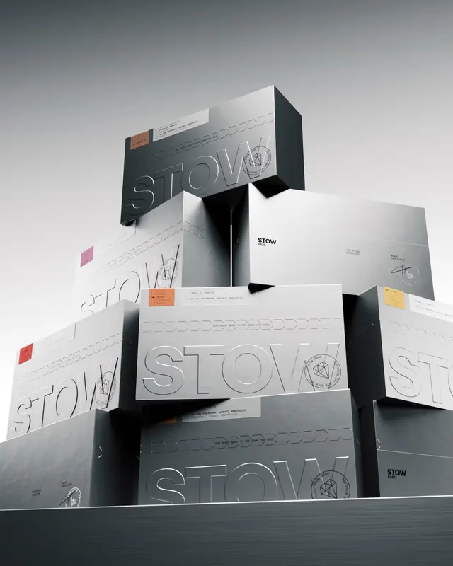 STOW 3D Packaging Mockup