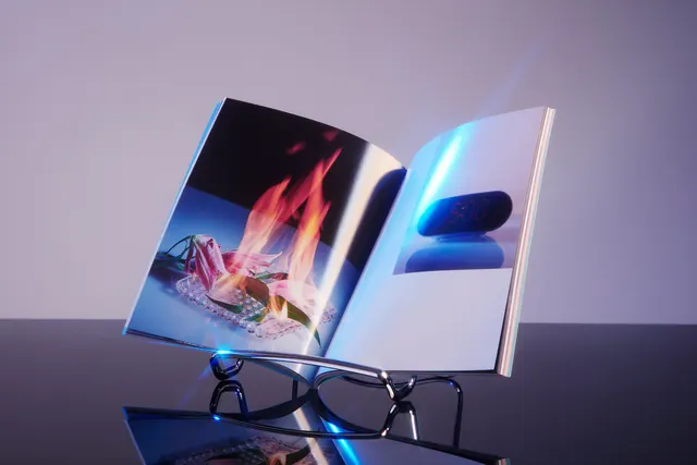 Laptop Mockup with Abstract Graphic