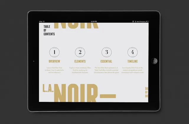 Tablet UI Mockup for Landing Page