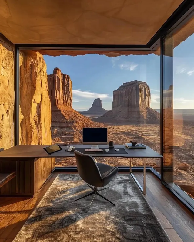 Desert Office Interior Mockup