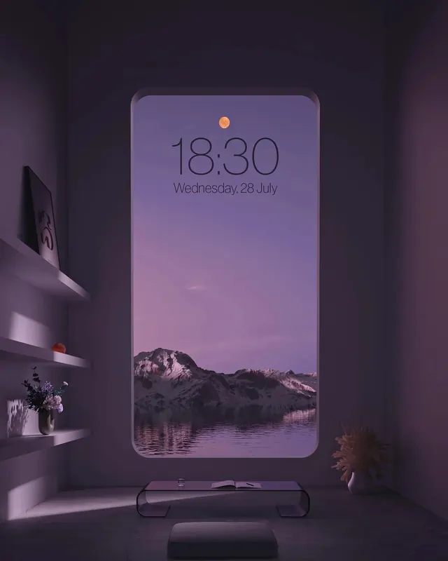 Smartphone Lock Screen Mockup