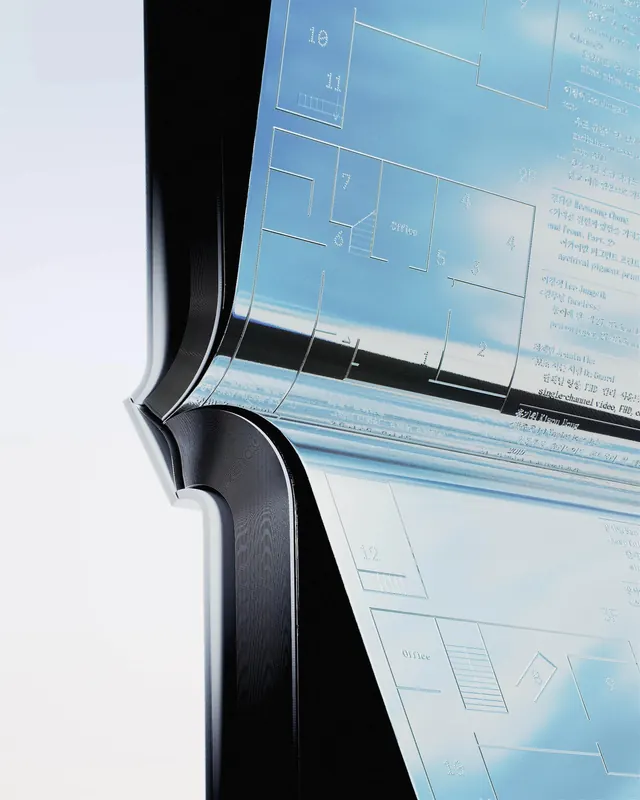 Technical Blueprint Interface Mockup, technical, minimal, light
