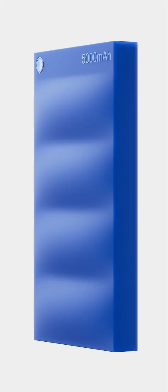 Blue 500ml Bottle Mockup