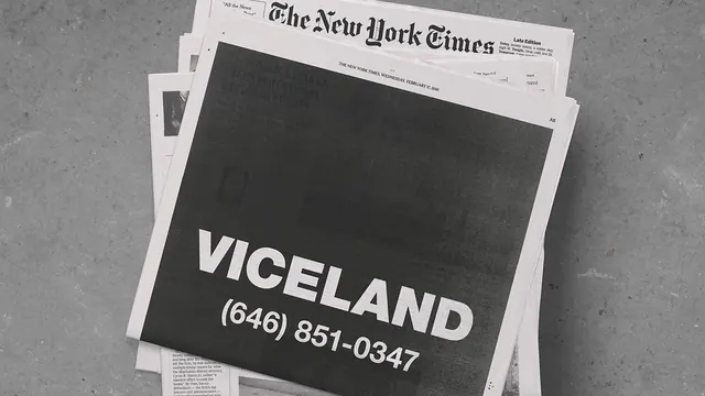 Viceland Newspaper Mockup