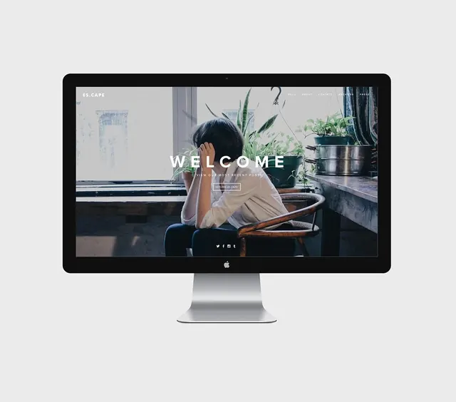 Welcome Desktop Mockup
