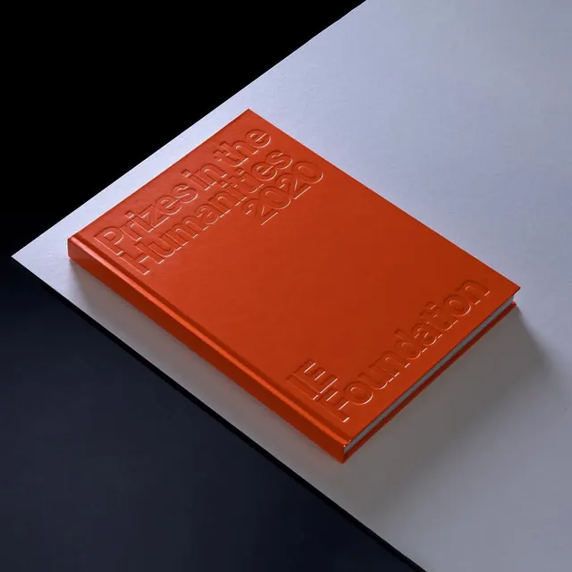 Orange Embossed Book Mockup
