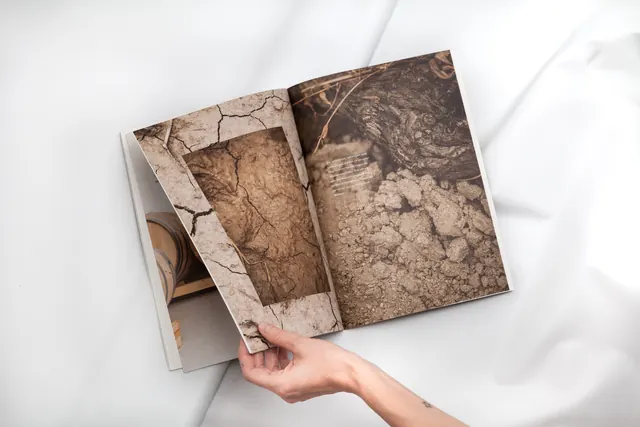 Textured Paper Book Mockup