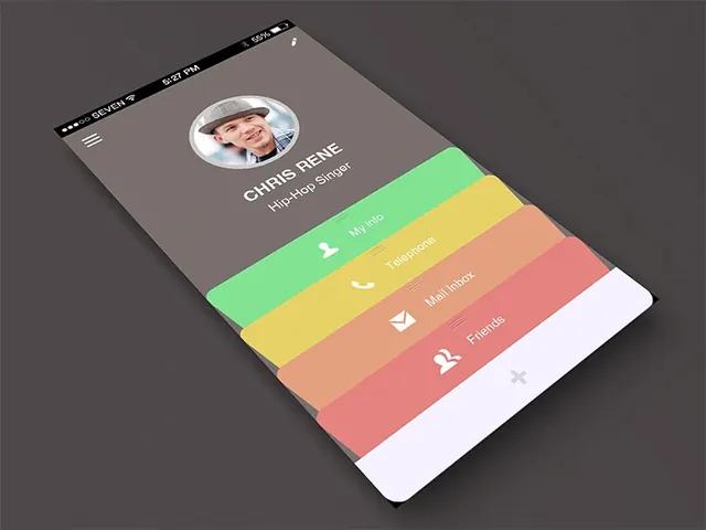 Mobile App Interface Mockup