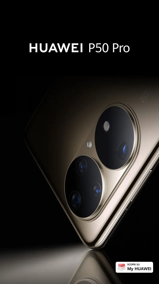 Huawei P50 Pro, minimal, luxury, dark
