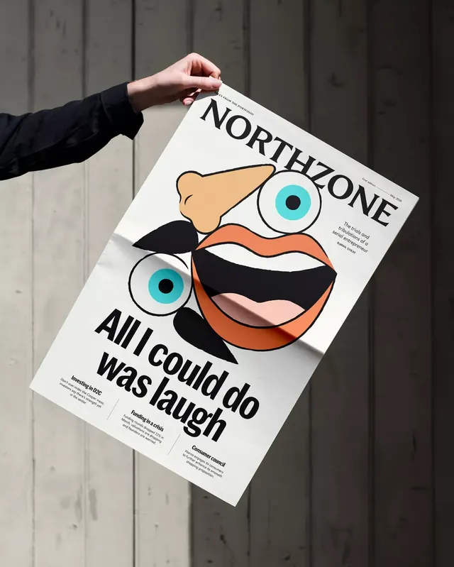 Illustrated editorial mockup, illustrated, editorial, dark
