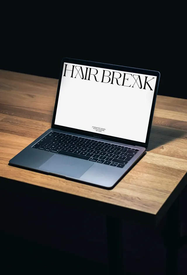 Laptop Mockup with Wordmark