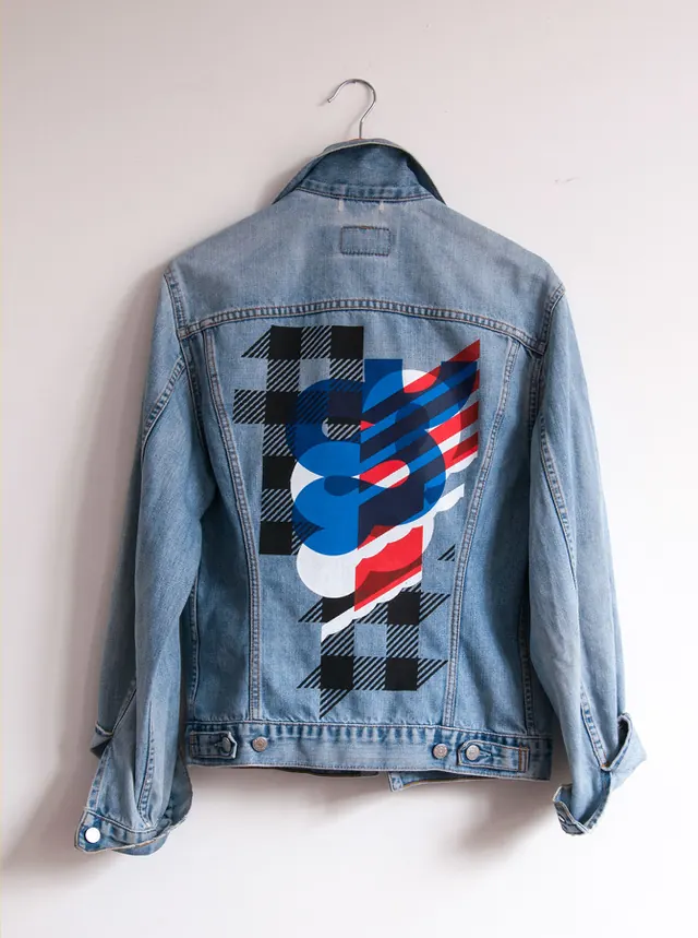 Graphic Denim Jacket Mockup