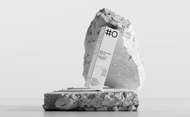 Monochrome Stone Packaging Mockup