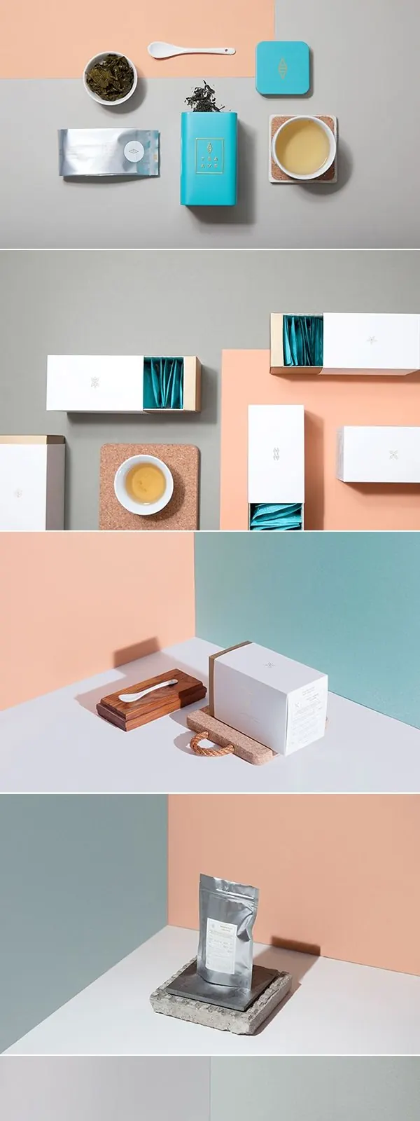 Tea Ave Oolong on Behance... - a grouped images picture, minimal, photographic, light