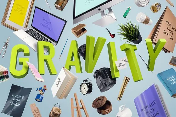 Zero Gravity Stage Generator, playful, maximalist, light