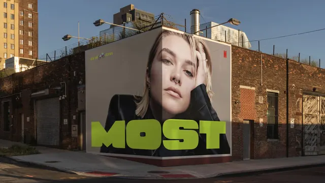 Billboard Advertisement with Portrait
