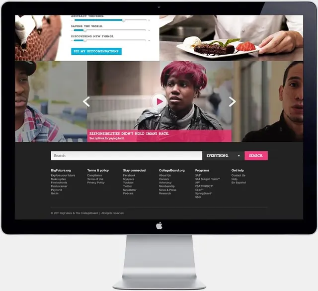 Desktop Website Mockup