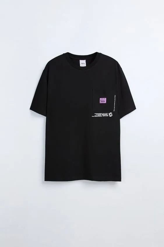Back Patch T-Shirt, minimal, photographic, dark