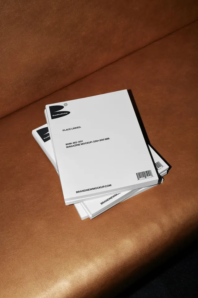 Magazine Mockup (BNM-MZ-001), photographic, minimal, light