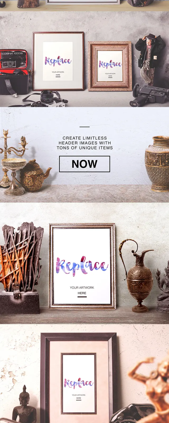 Artwork Showcase Generator, editorial, photographic, light