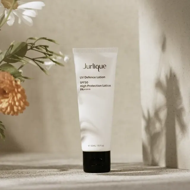 Jurlique UV Defence lotion SPF50, minimal, luxury, light