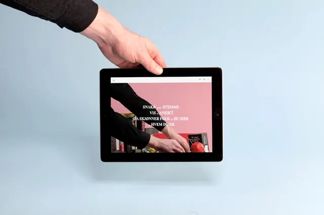 Tablet Interface Mockup