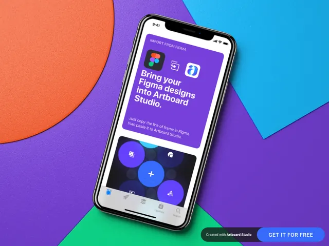 Geometric mockup, geometric, vibrant