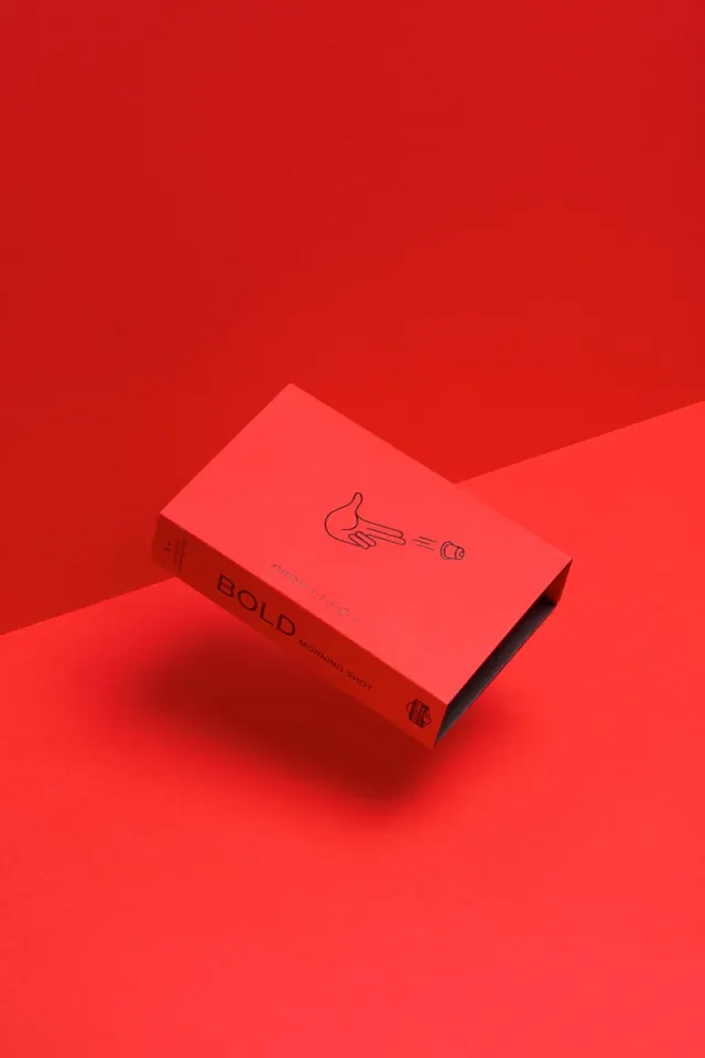 Red Monochromatic Packaging Mockup