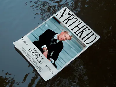 Anthony Bourdain Magazine Cover, editorial, photographic, monochrome