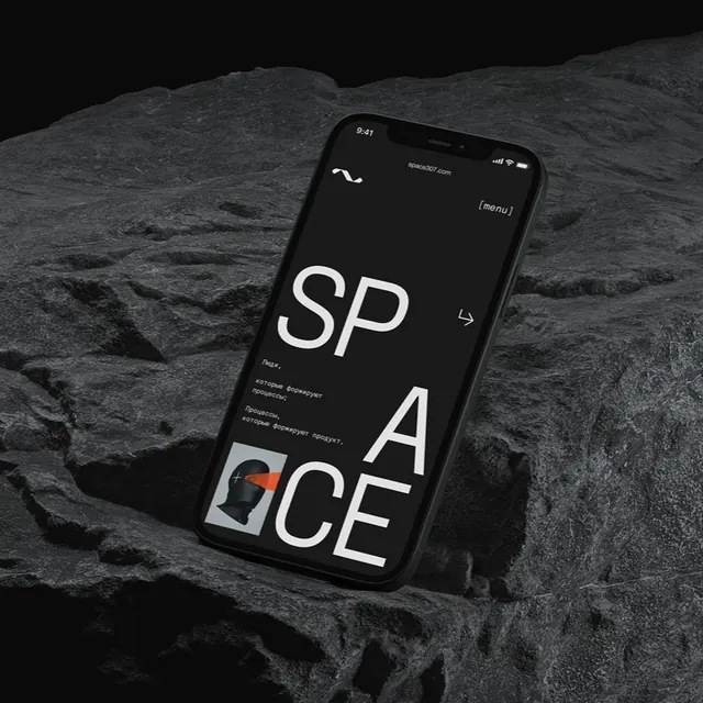 Space Mobile App Mockup
