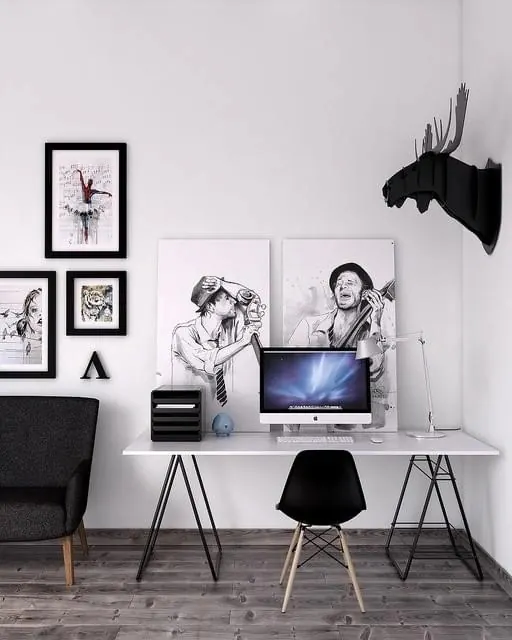Minimalist Studio Interior Mockup