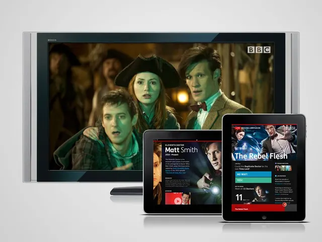 Doctor Who multi-device Bravia and tablet mockup, minimal, photographic, light